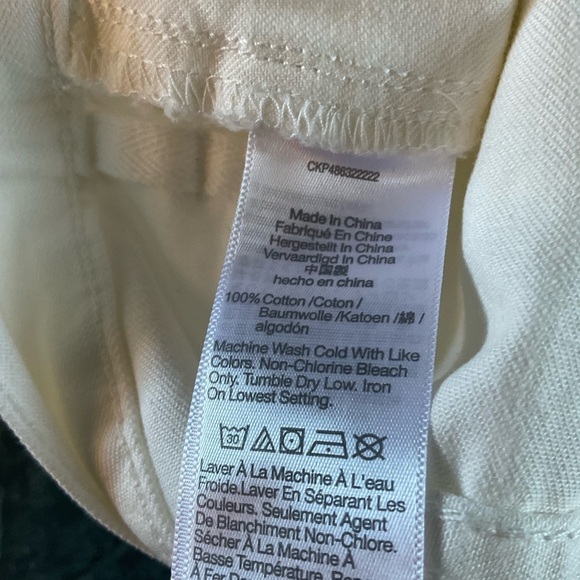 Madewell Low-Slung Straight Jeans Tile White Size 32 NWT Nautical Preppy Classic - Picture 13 of 13